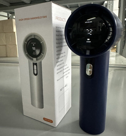The turbine holds a high-speed small fan