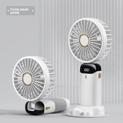 USB Portable Handheld Fan ? Foldable Mini Neck Fan with Digital Display & Aroma Function